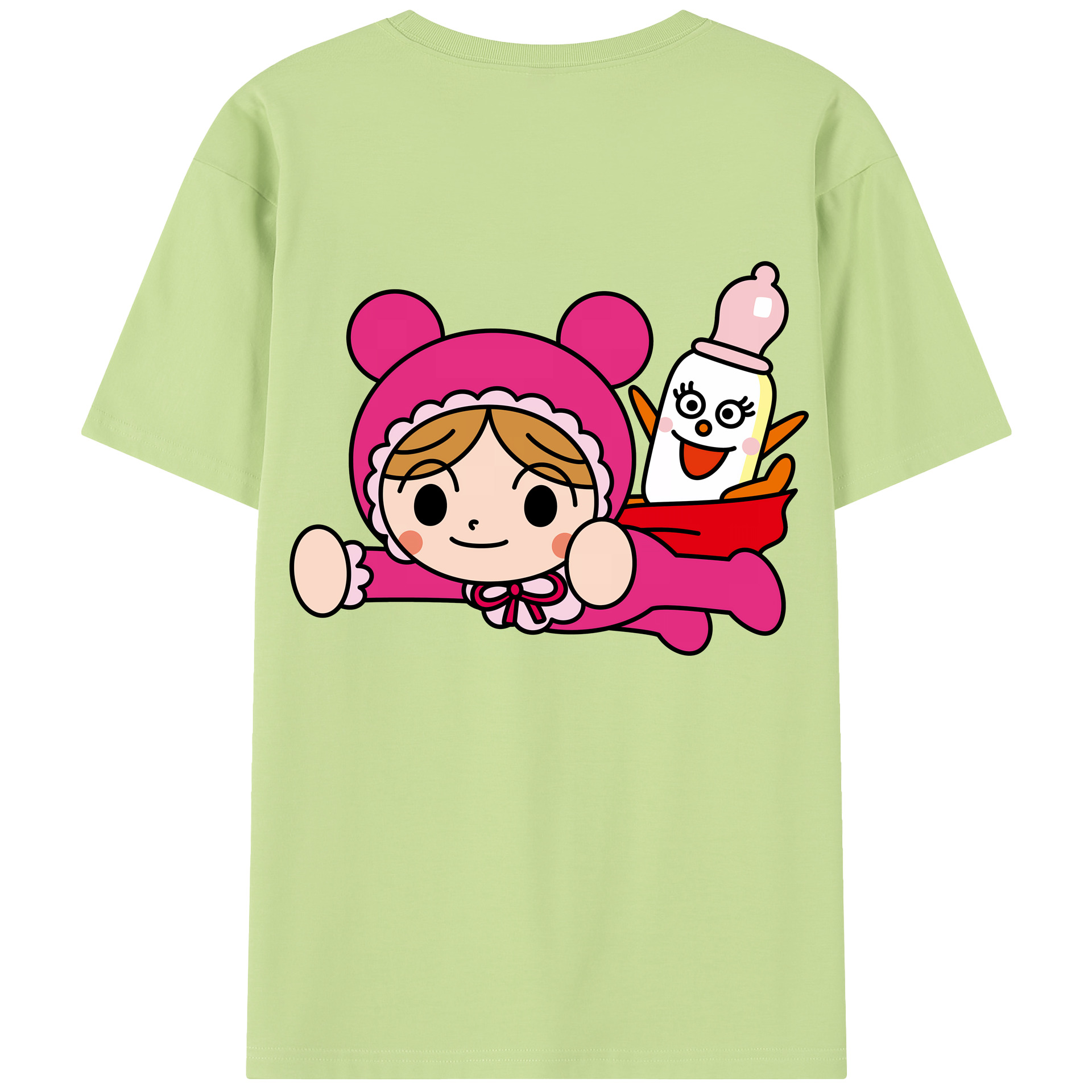（画像用） アンパンマン Anpanman 綿100％半袖Tシャツ（背面プリント）